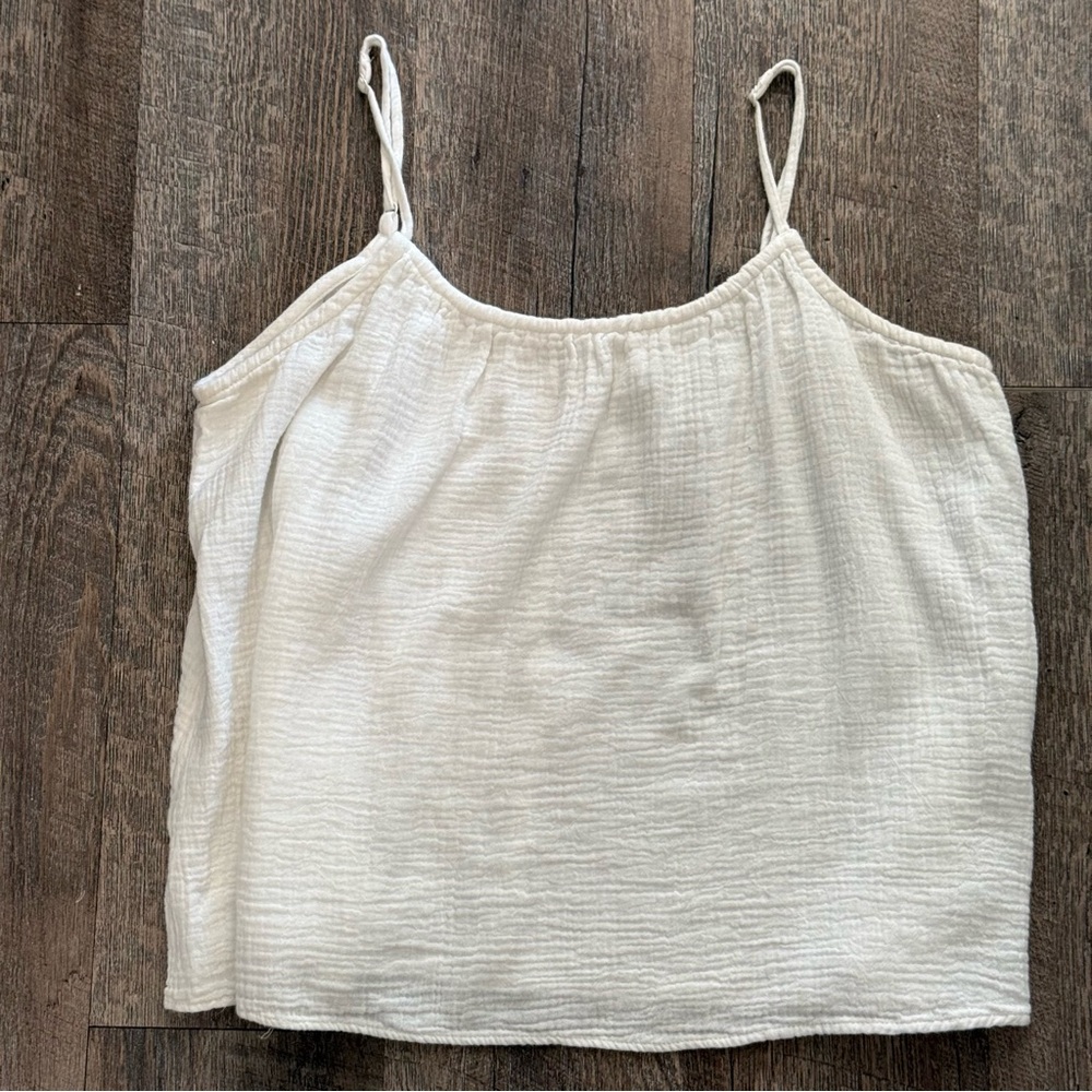 White Sleeveless Top